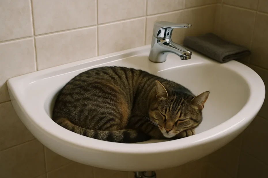 Кіт, згорнутий у раковині